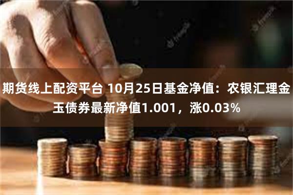 期货线上配资平台 10月25日基金净值：农银汇理金玉债券最新净值1.001，涨0.03%